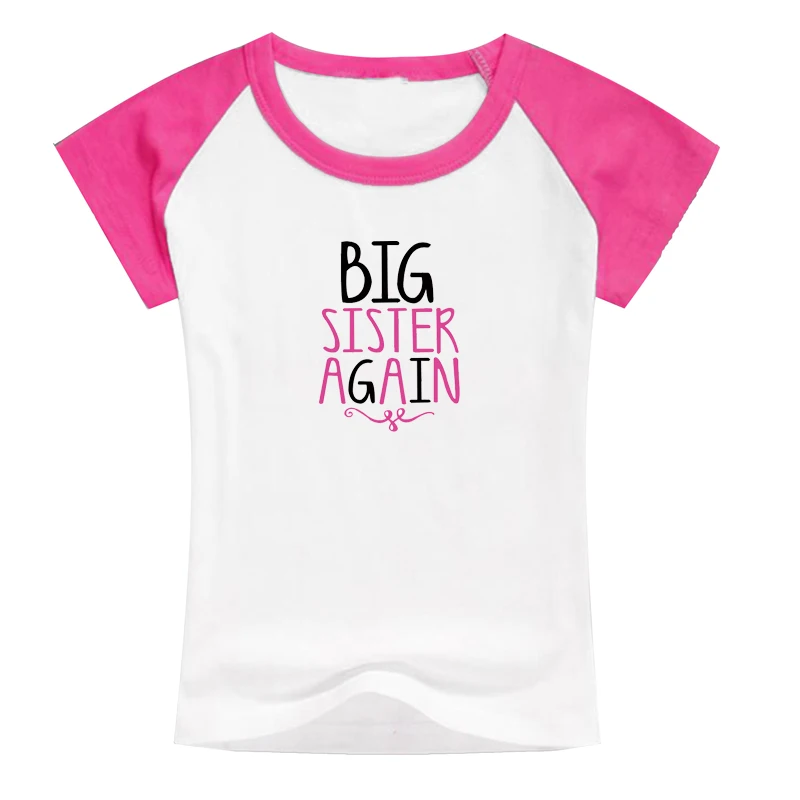 birthday t shirts girl princess raglan baseball shirts cartoon tees big sister raglan shirts hot pink