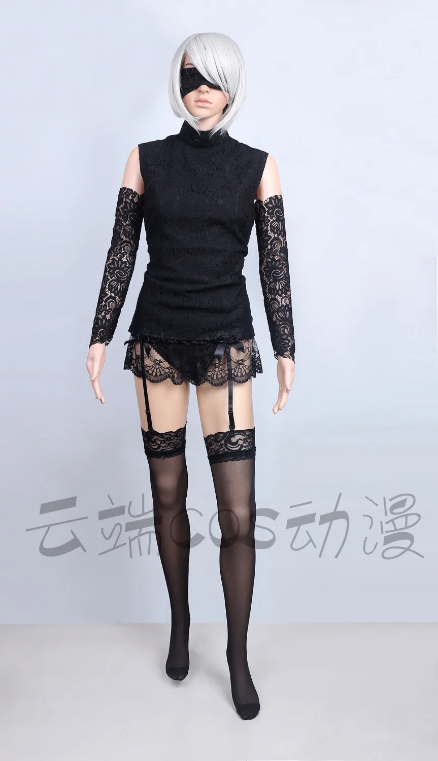 NieR: Automata jorha 2B № 2 Тип B Cheongsam униформы Ципао Косплей Костюм