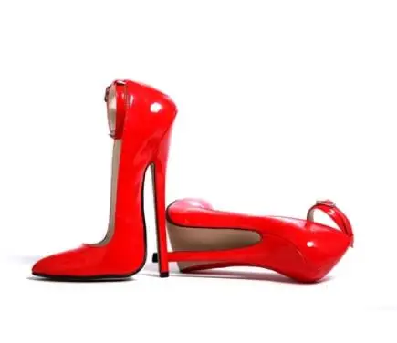 

16cm super high heel pointed toe pumps for women Ladies ankle strap thin heel shoes Dress shoes Party shoes Female work shoes