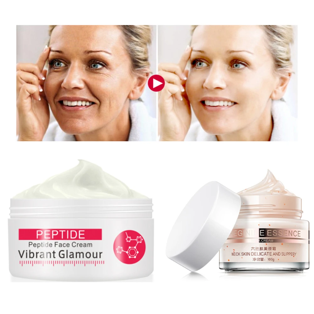 

30g/100g Six Peptide Face & Neck Cream Anti Wrinkle Skin Firming Ageless Tighten Moisturizer Neck Mask Skin Care Supplies TSLM2