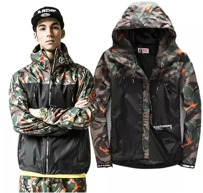 camouflage letter zipper with