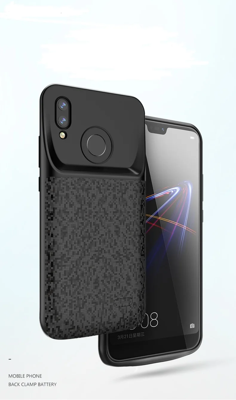 4700 мАч чехол power Bank чехол для huawei p20 lite/Nova 3e внешний аккумулятор запасное зарядное устройство чехол для батареи