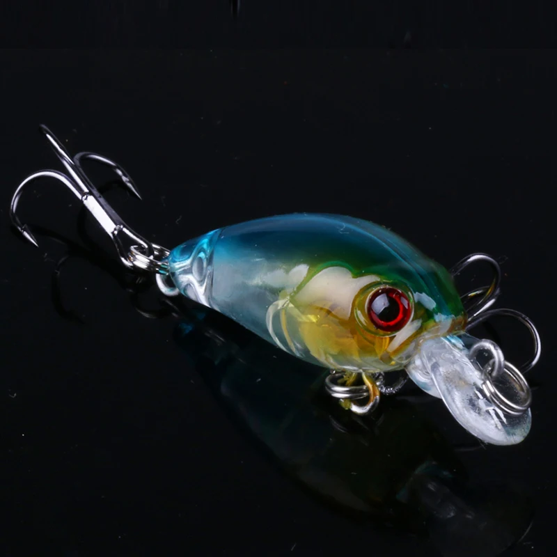 Ливень мини Crankbait приманки для бас долин Пластик Блесен 40 мм 3,5 г