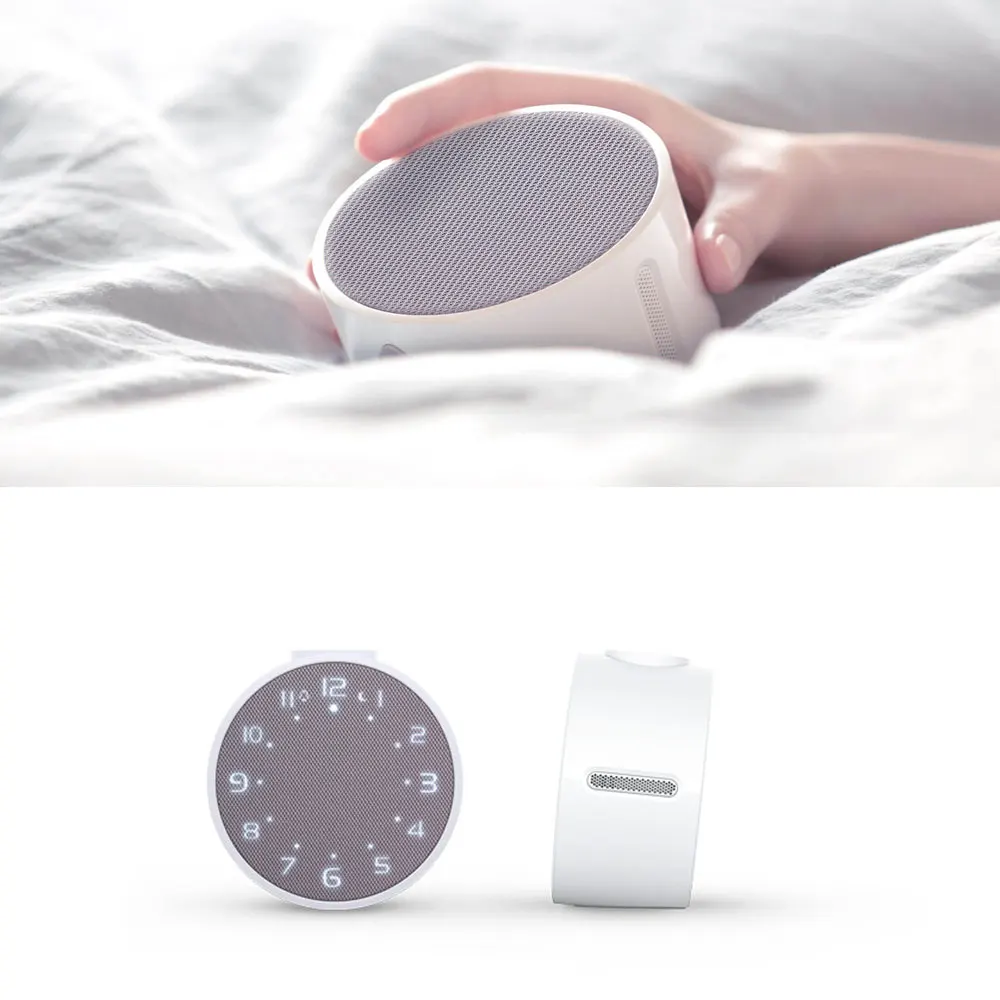 Original Xiaomi music Alarm clock Wireless Bluetooth Portable Speaker LED Digital Clock Wake for Android MiJia APP Control (1)