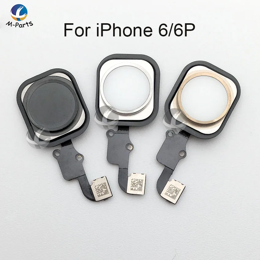 Главная Кнопка с гибким шлейфом для iPhone 4 4S 5 5S SE 5C 6 6P 6S 6SP Plus полноцветный домашний