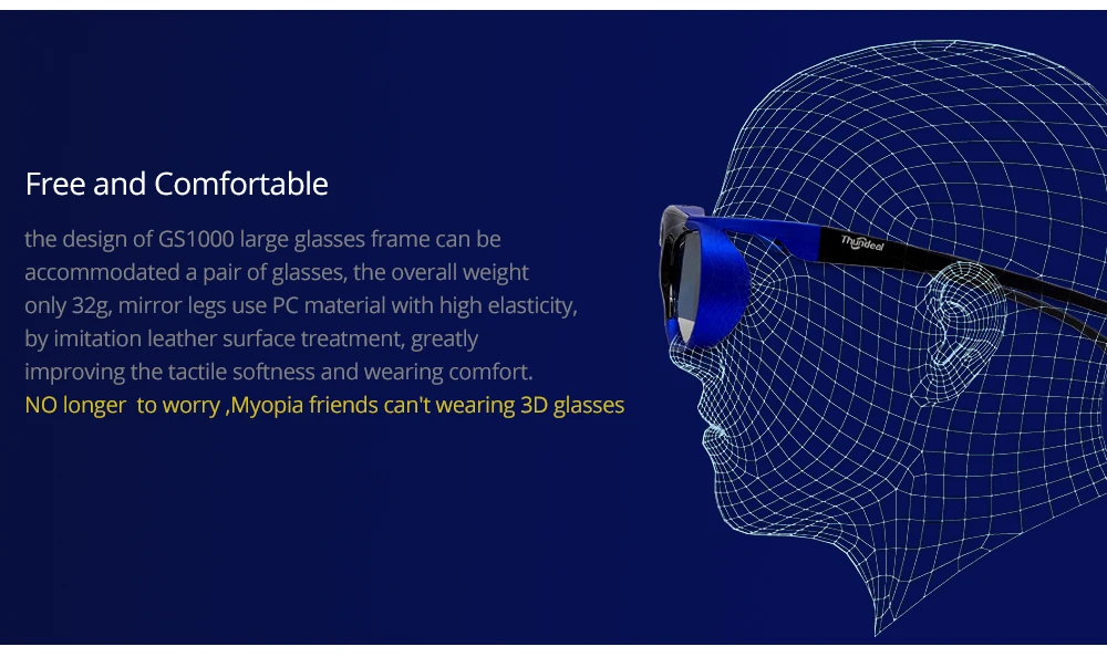 Rigal GS1000 3D активные очки DLP проектор 3D очки для XGIMI Z3/Z4, Nuts G1/P2, BenQ, Optoma, acer проектор