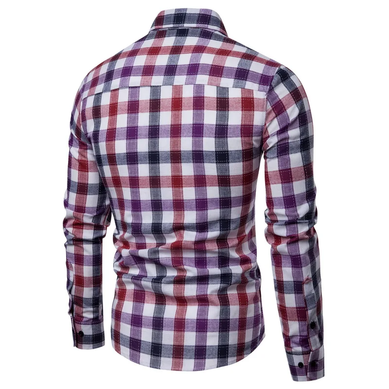 Drop Shipping Men Plaid Shirt Long Sleeve Shirts 2019 Fashion Casual Multi-color Cotton Regular Chemise Homme Man Clothes Green Drop Shipping Men Plaid Shirt Long Sleeve Shirts 2019 Fashion Casual Multi-color Cotton Regular Chemise Homme Man Clothes Green