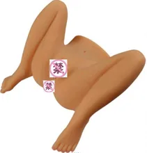 ML32 skin color soft silicon vagina ass sex toys for men pussy doll , 3d love dolls torso sex dolls