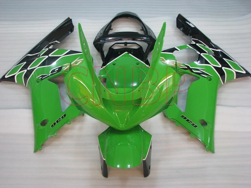 

Motorcycle Fairing Ninja Zx-6r 2003 - 2004 Black Green Motorcycle Fairing Zx6r 2004 Full Body Kits Zx6r 04 no paint