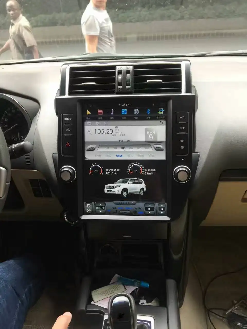 

12.1'' RADIO tesla style Android 8.1 Car DVD GPS Navigation for Toyota Land Cruiser Prado 2014 2015 2016 2017 PX6 CARPLAY