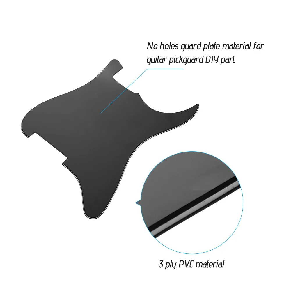 3 слоя гитары Накладка электрогитары накладку для Амери Электрогитары s из серии "сделай сам" защитной пластиной черный/белые/белый жемчуг