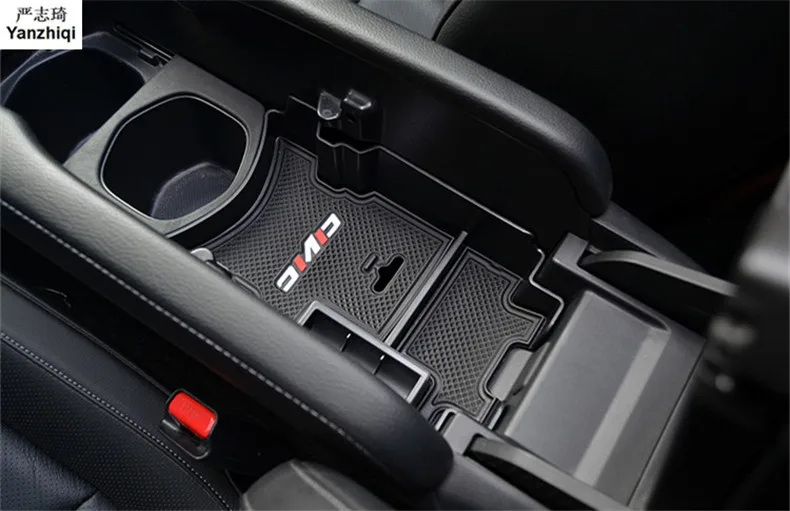 

Central armrest container holder tray storage box for Honda Civic 4dr Sedan 2016 2017 car organizer accessories, car styling