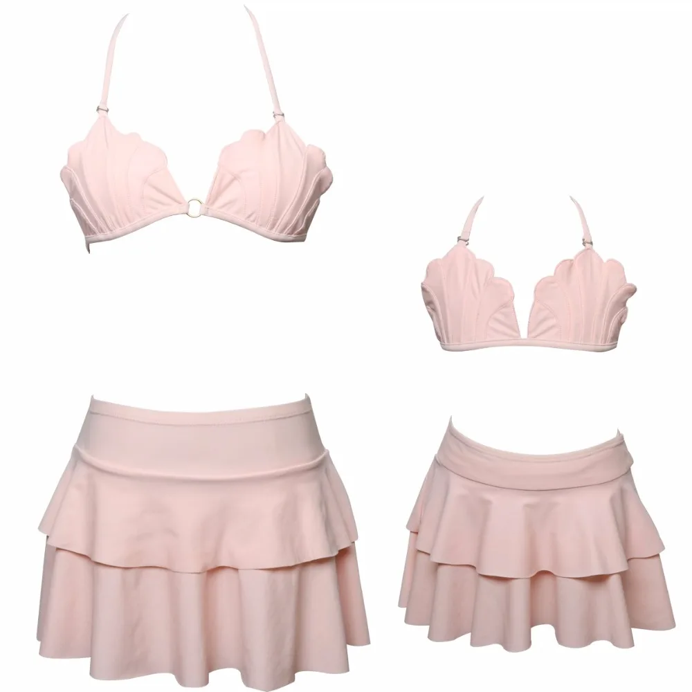 

2018 Family Matching Swimwear Mother Daughter Mermaid Flower Kid Girl Banana Pink Bikini Bahitng Swimsuit Brachwear Mother