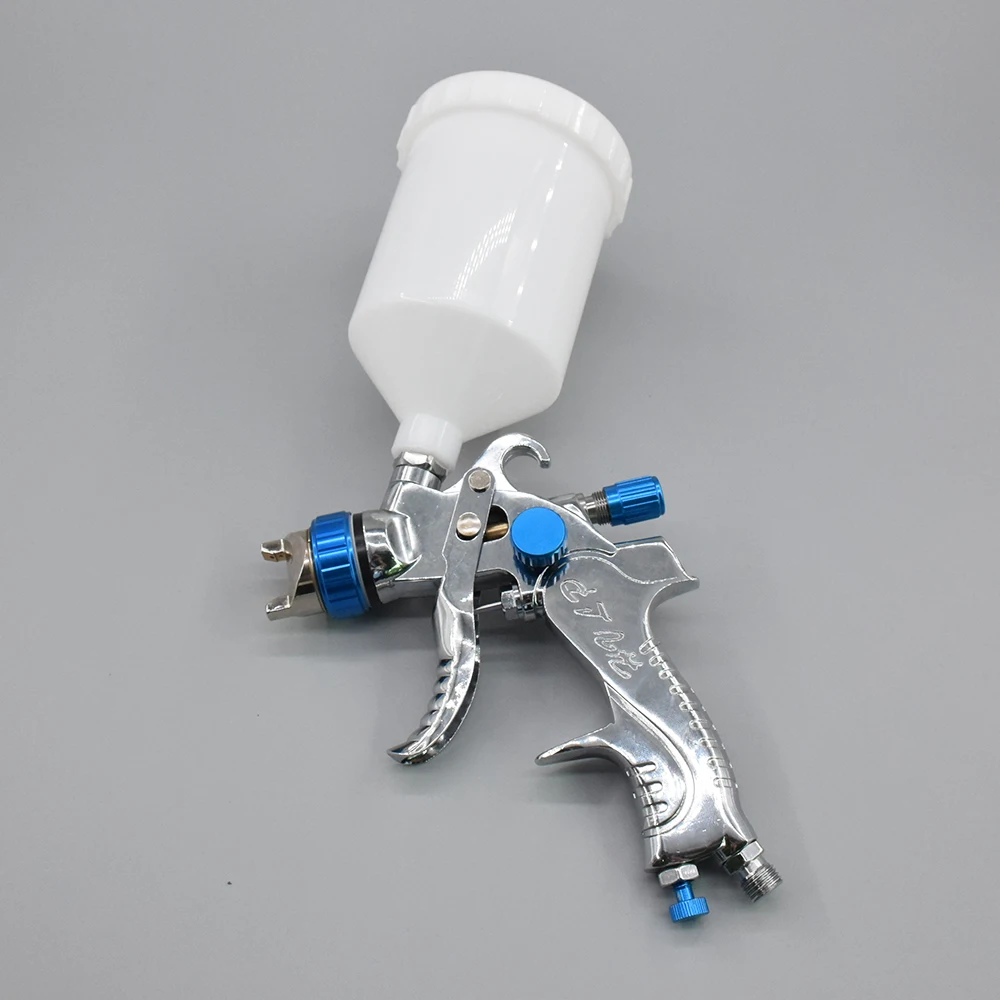 

HVLP Spray Gun Repair Kit 1.4mm 1.7mm 2.0mm Steel Nozzle Pot Paint Spray Gun Professional Airbrush Spray Gun for Cars Painting