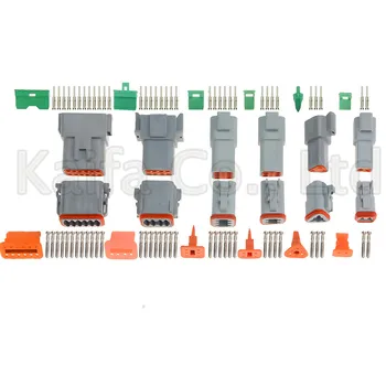

60 sets 6 models Deutsch DT06/DT04 2/3/4/6/8/12 Pin Engine/Gearbox car auto waterproof electrical connector