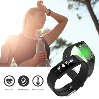 

Fitness Tracker IP68 Waterproof Blood Oxygen Heart Rate Sleep Monitor Running Pedometer Sport Step Calorie Counter Smartwatch