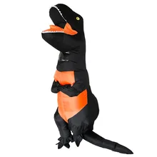 Черный, серый цвет костюм с изображением динозавра надувной костюм динозавра для Anime Expo Traje de dinosaurio T-REX Funcy платье Disfraz Esqueleto