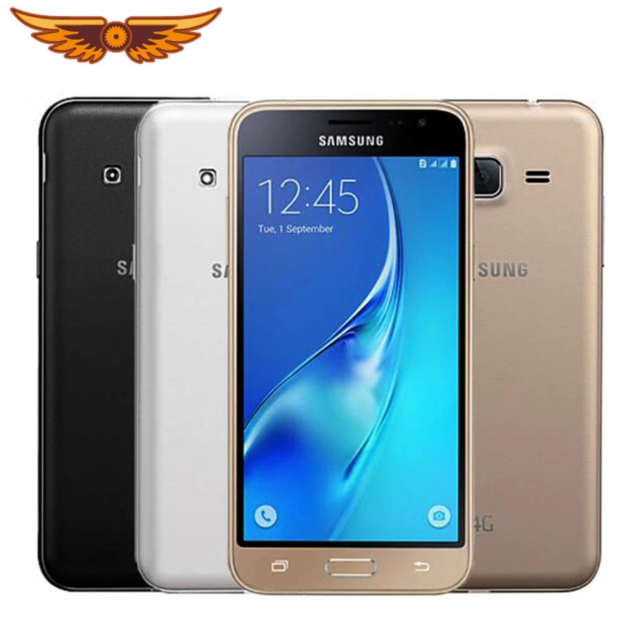 

J320 Unlocked original Samsung Galaxy J3 (2016) 8GB LTE Android Quad core Mobile Cell Phones 4G LTE WIFI GPS Smartphone