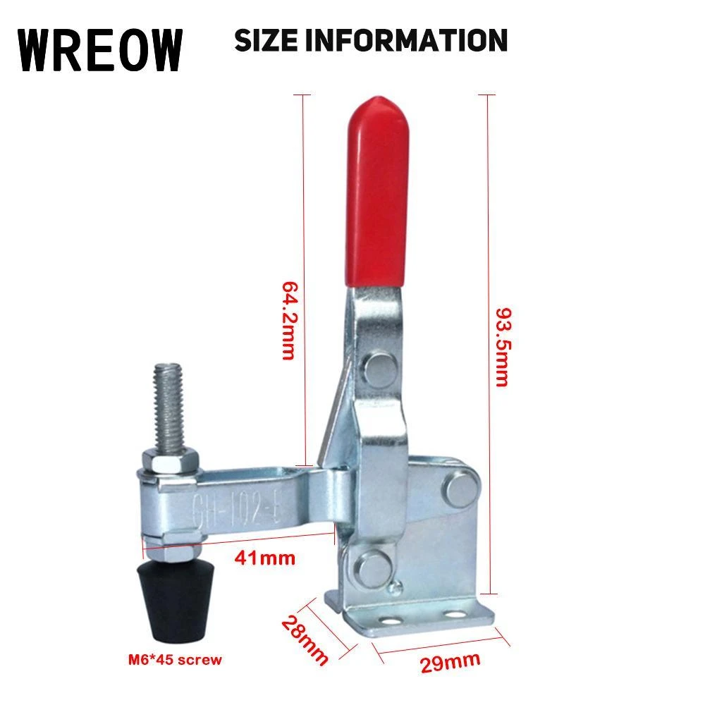 Uptell 225Kg Holding Capacity U-Shaped Clamping Bar Toggle Clamps GH-40324 2pcs Uptell 225Kg Holding Capacity U-Shaped Clamping Bar Toggle Clamps GH-40324 2pcs
