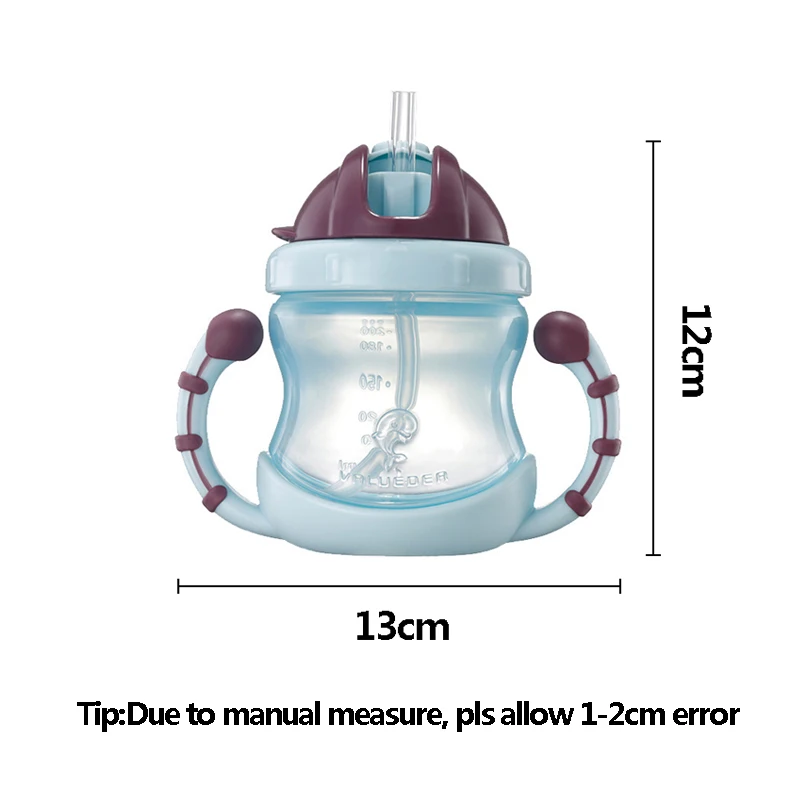 Детские тренировочные чашки герметичные Обучающие напитки детская чашка младенческое молоко Кормление поилка две ручки бутылка малыш