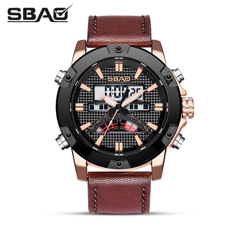 

Leather Men Watch Sport Reloje Male Automatic Quartz Watches Men's Wristwatch Luxury Brand Waterproof Clock Relogio Masculino