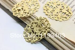 

20PCS 32x25mm RAW brass Filigree Jewelry Connectors Setting Cab Base Connector Finding (FILIG-RB-30)