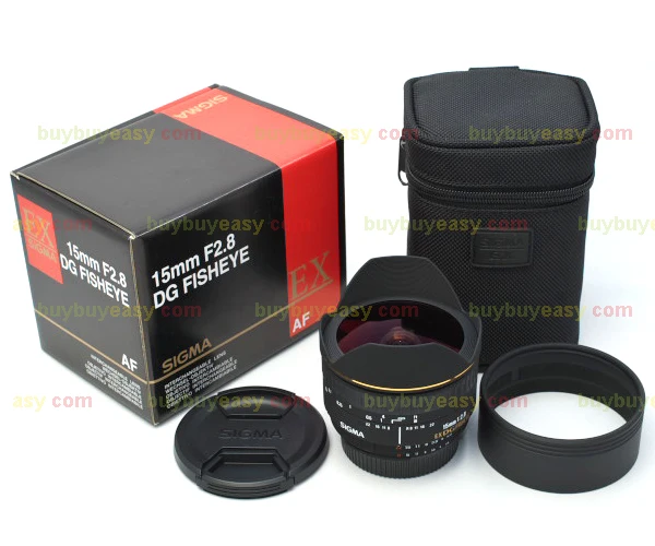 Sigma 15mm F2.8 Ex Dg Diagonal Fisheye Lens For Canon - Camera