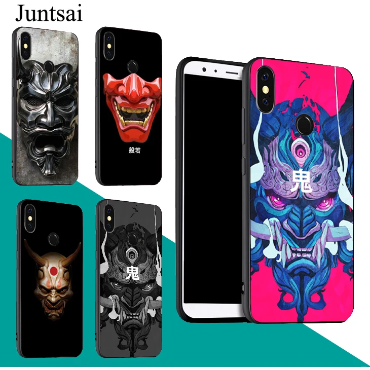 Чехол с японской маской Oni Hannya Demon для Red mi Note 9 Pro 9S 8T 8 9A 9C Mi 9T 10 Lite POCO X3 Couqe|Бамперы| |