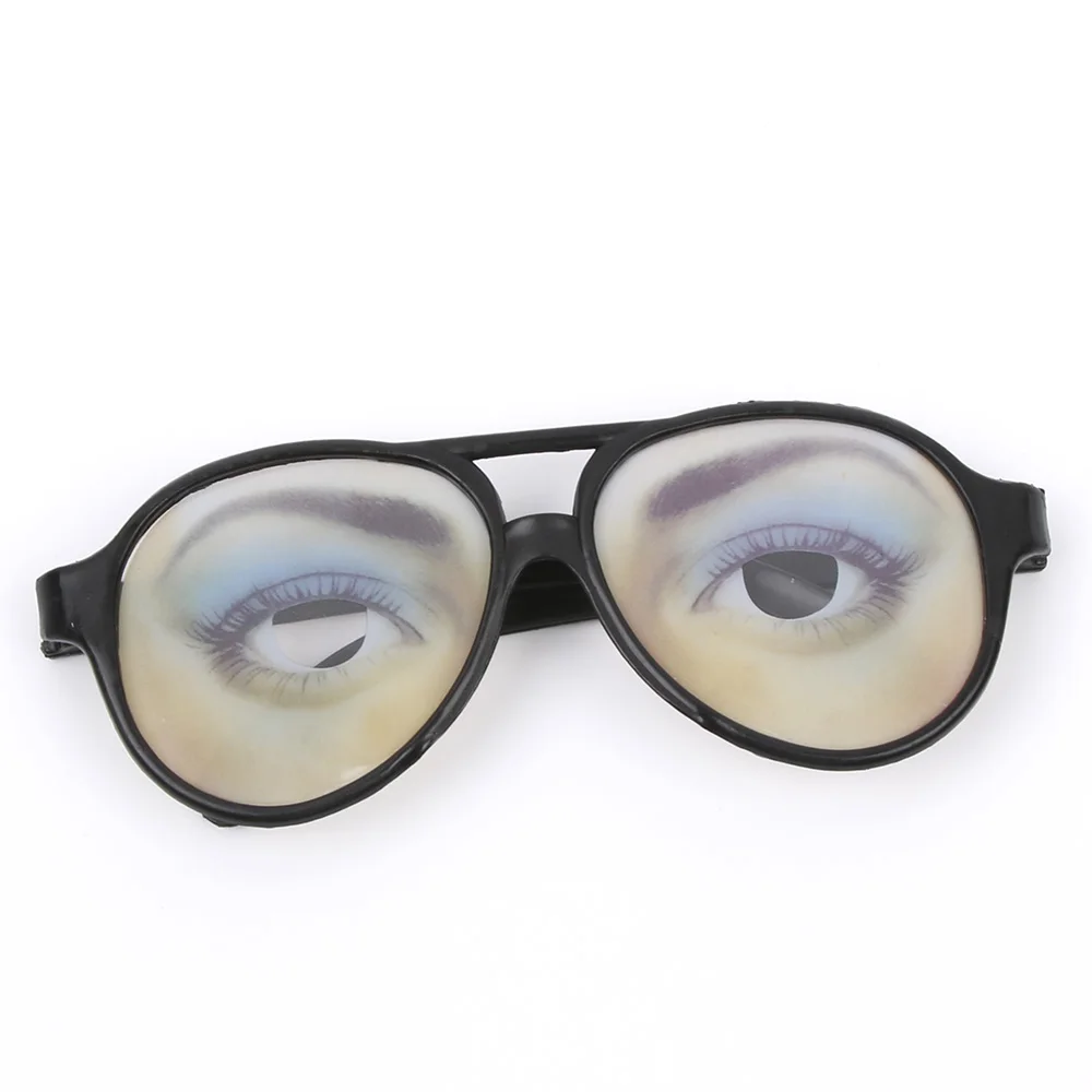 SEKINEW взрослые вечерние Потрясающие смешные глаза маска с очками костюм Маскировка шуточные очки водительские очки