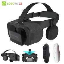 Original BOBOVR Z5 VR 3D Stereo Glasses Google Cardboard Virtual Reality VR Phone Headset Helmet Box for 4.7-6.2′ Mobile Phone