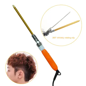 

9mm Electric Rotary Hair Curler Roller for Adult Kids Curly Hairstyler Hair Curling Iron Wand Men Hair Styling Heated Rollers