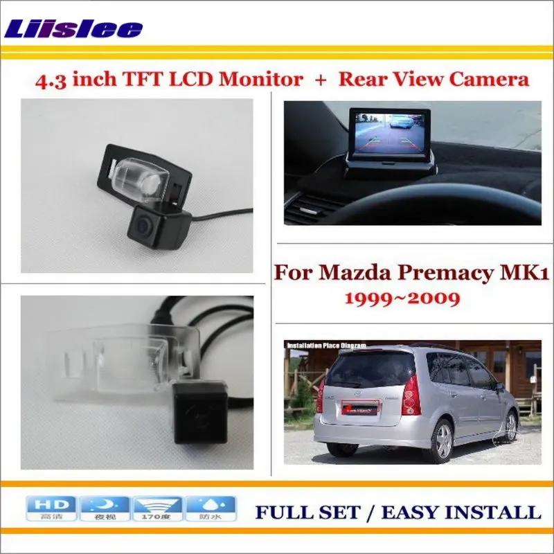 

Car Reverse Backup Rear Camera + 4.3" TFT LCD Screen Monitor = 2 in 1 Rearview Parking System - For Mazda Premacy MK1 1999~2009