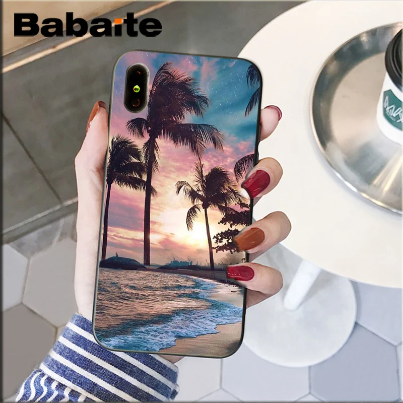 Summer popular Beach Ocean Coconut Trees