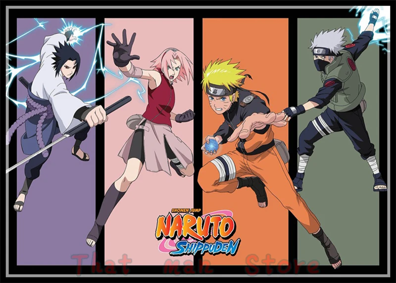 NARUTO Uzumaki Uchiha Sasuke classic Comic Coated paper bar poster Retro Poster decorative painting A4 A3 NARUTO Uzumaki Uchiha Sasuke classic Comic Coated paper bar poster Retro Poster decorative painting A4 A3