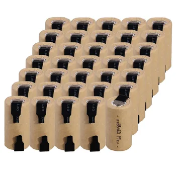 

35 pcs SC 2200mah 1.2v battery NICD batteries for makita bosch B&D Hitachi metabo dewalt power tools for emergency lights