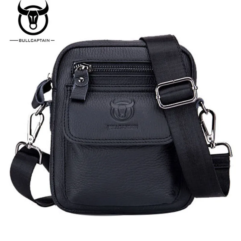 

BULL CAPTAIN Men Bag Genuine Leather Bags Men Messenger Bags Brand Casual Men's Shoulder Bag