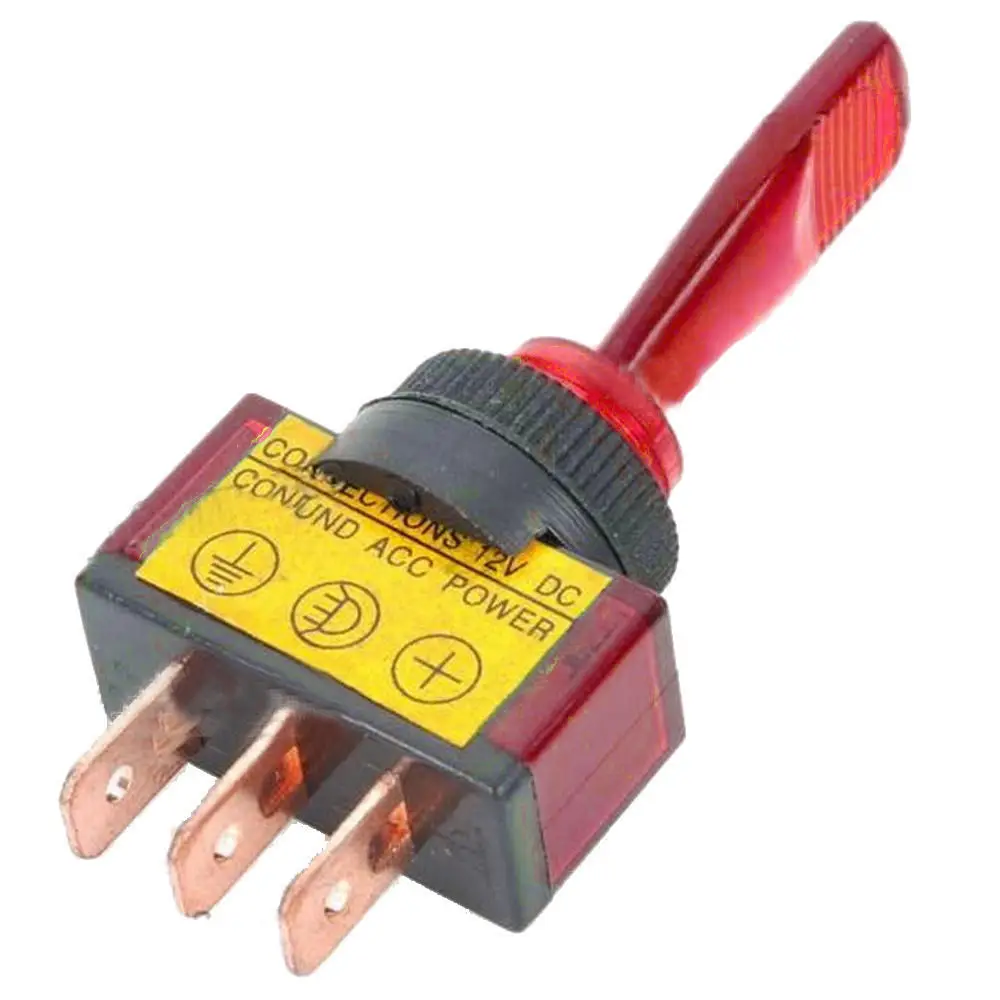 EE поддержка 4 шт Цвета Смешанные 12V 20Amp 20A LED ВЫКЛ/вкл SPST тумблер кулисный