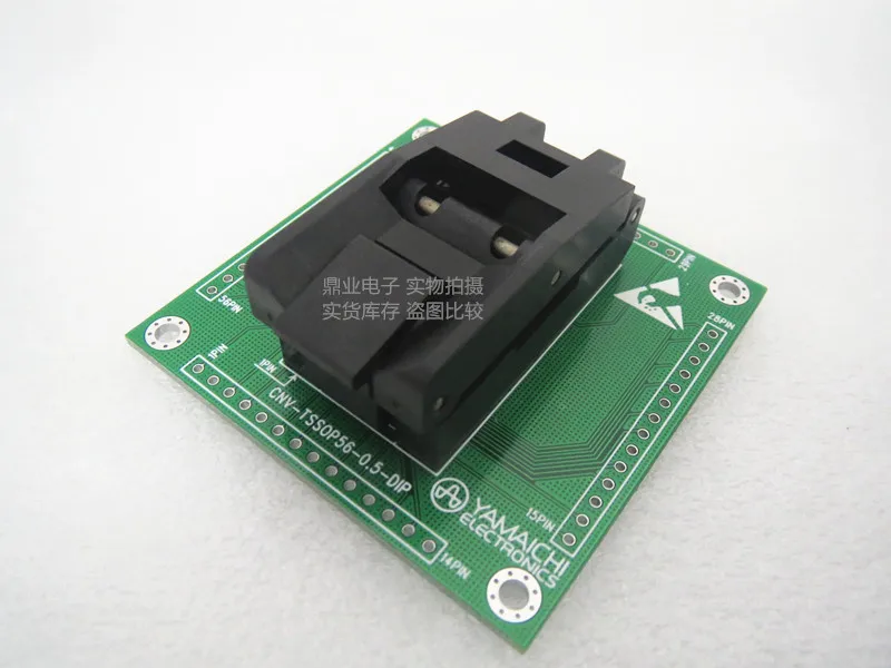 Раскладушка TSSOP56-DIP MSP430FR4133 IC51-0562-1514 расстояние 0,5 мм YAMAICHI IC Сжигание сиденье адаптер тестовое гнездо сиденья тестовая скамья