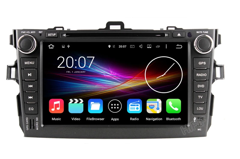 Sale Quad Core Android 7.1 for Toyota Stereo corolla 2011 2007 2008 2009 2010 Car DVD Radio GPS For toyota corolla navigation system 2