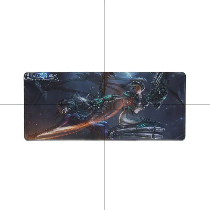 Maiyaca starcraft 2 Rubber Mouse Durable Desktop Mousepad anime notebook gamer Hot Selling Decorative desktop mouse mat gaming - Цвет: Lock Edge 30x80cm