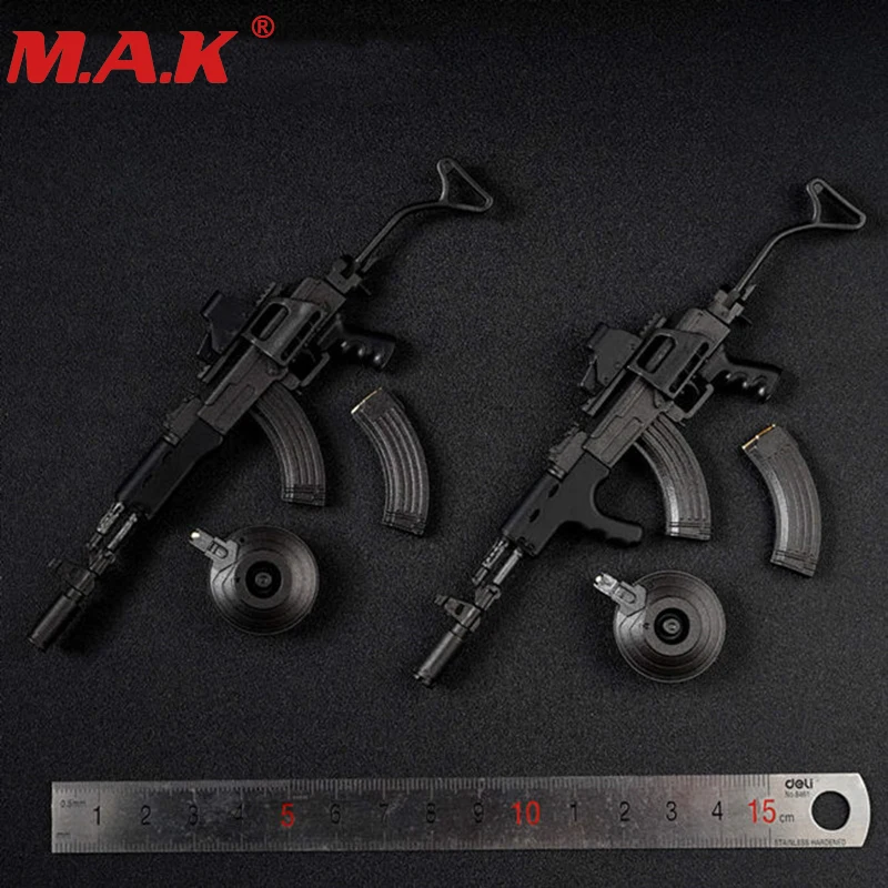 1/6 scale gun model action figure accessory 13cm AS020A black AK47 gun