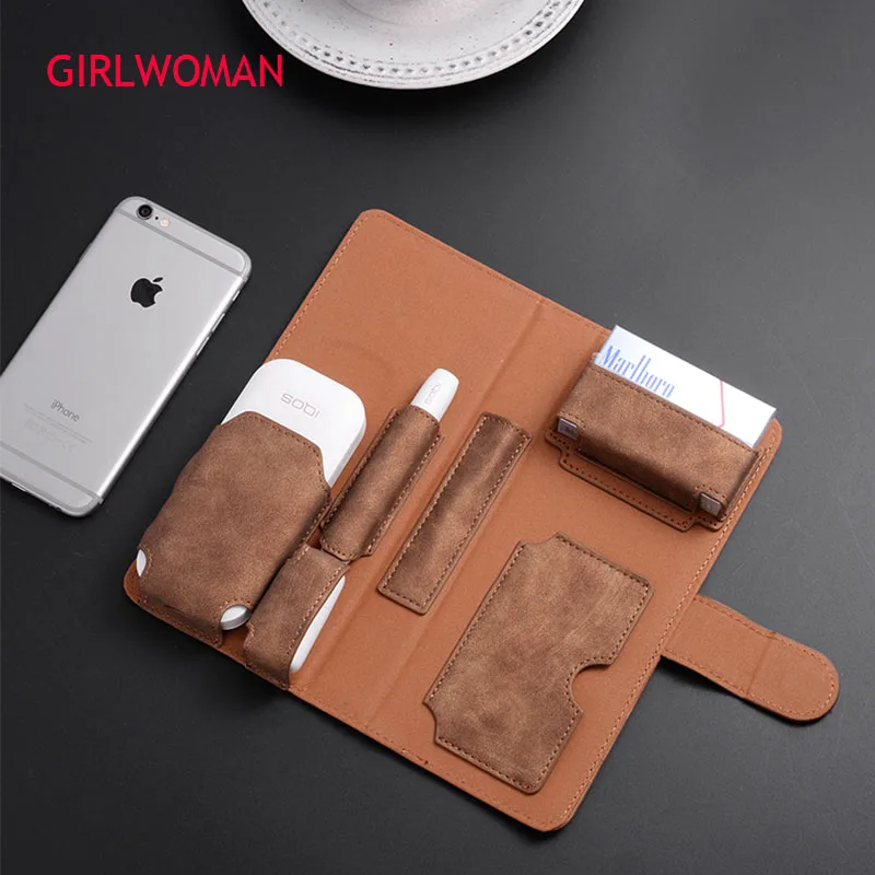 Чехол GIRLWOMAN для IQOS 2 4 PLUS кошелек сумка защитный держатель чехол бумажник
