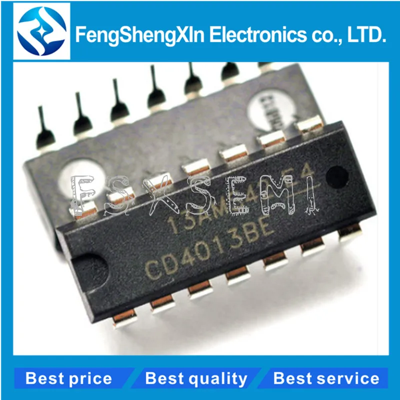 

10pcs/lot New CD4013BE CD4013 Dual D-type flip-flop IC DIP-14