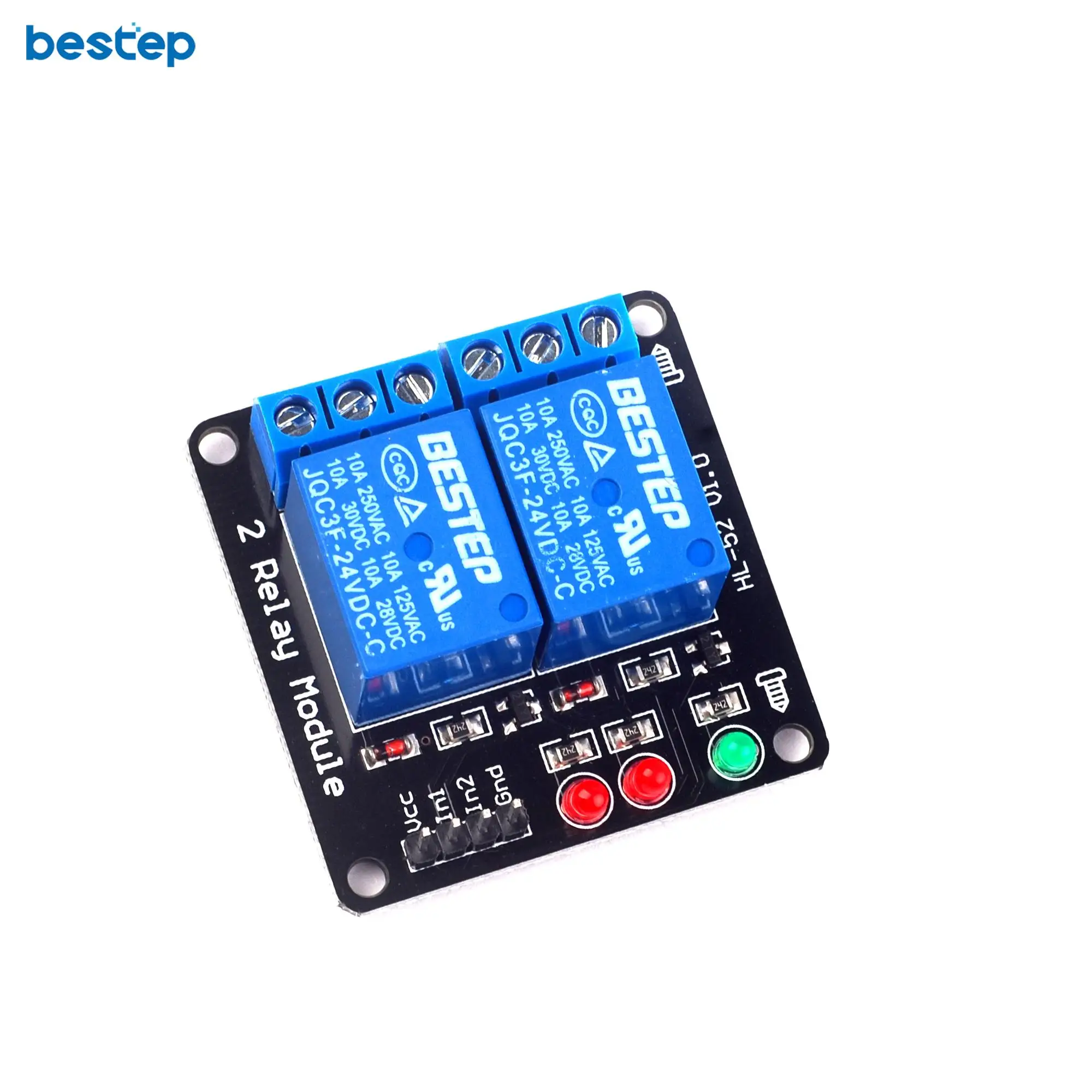 

1PCS 2-Channel New 2 Channel 24V Relay Module Relay Expansion Board 24V Low Level Triggered