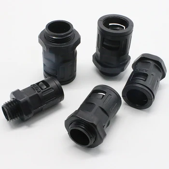 

10PCS/Lot AD10 AD13 AD15.8 AD18.5 AD21.2 AD25 AD28.5 AD34.5 Plastic corrugated pipe joint. cable gland