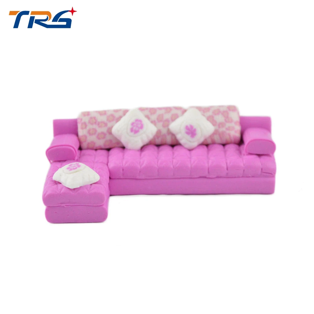 1/50 scale DIY ceramics model sofa miniature fancy sofa set for indoor