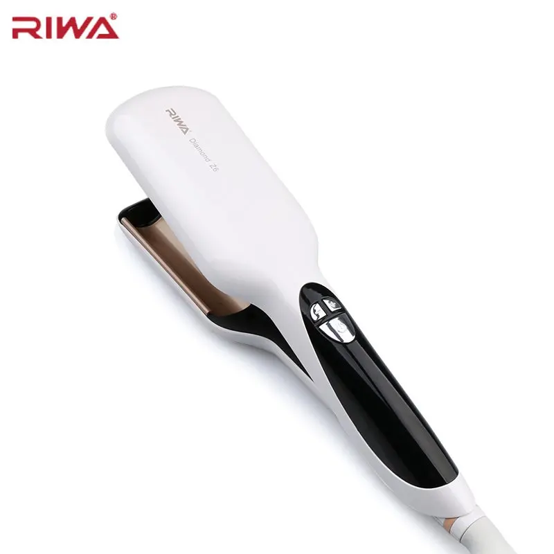 

RIWA Z6 Nano-Ceramic Curling Iron Hair Curler Wand LCD Display 120-200 Celsius Negative Ion 2 Barrel Curler Hair Stylers Tool
