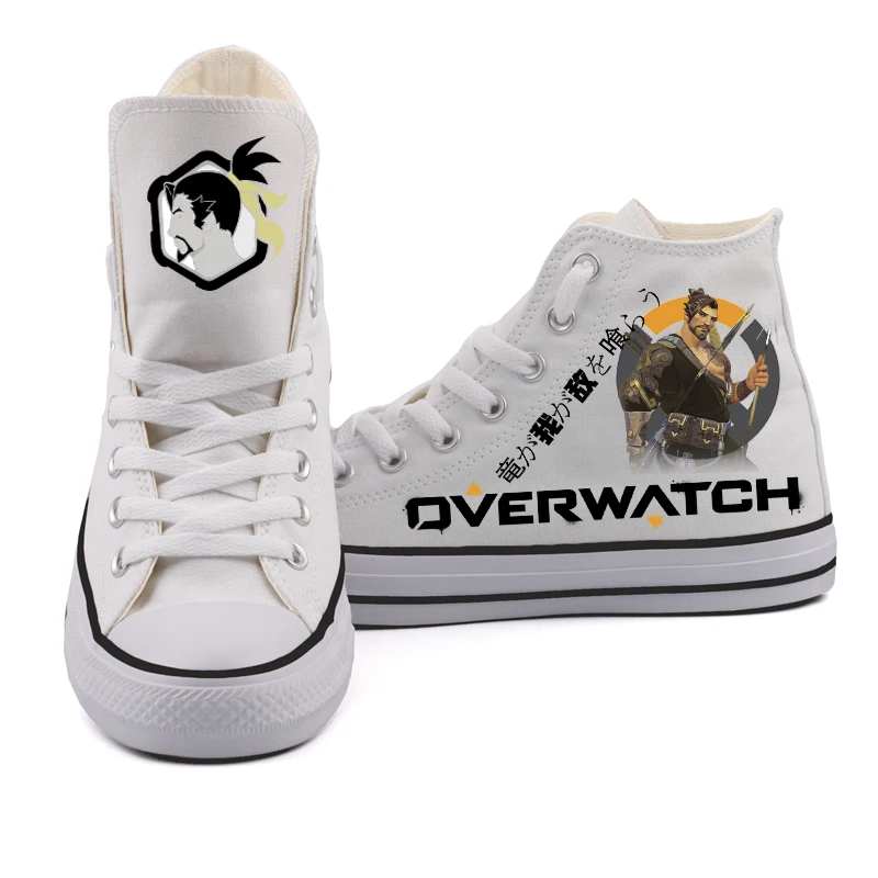 

Fashion Shoot Game Fans Cosplay High Top Canvas Shoes Custom Japan Hero Print Adult Tenis Espadrilles Women Flats Zapato Mujer
