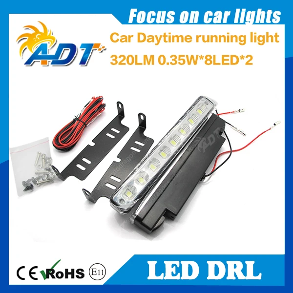 High Power LED DC 12V 5W 8 leds drl Car LED light Daytime running light ...