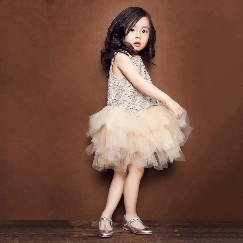 Toddler Baby Princess Dress Girls Pageant Wedding Party Flower Tulle